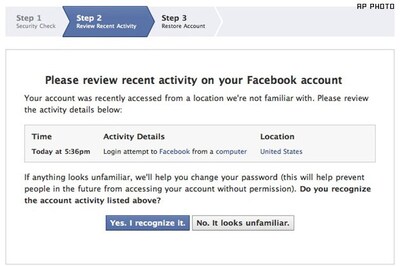 Facebook rolling out new security features