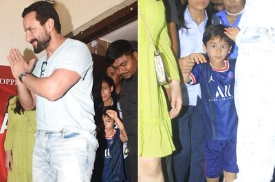 Saif Ali Khan, Taimur Greeted With 'Jai Shri Ram' Chants After Adipurush Screening; Duo Mobbed
