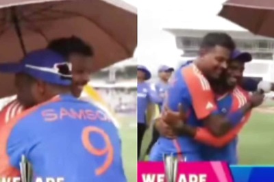 Watch: Hardik Pandya And Sanju Samson's 'Bromance' After India's World Cup Victory is Winning Internet