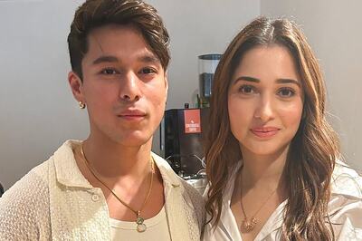 Aakhri Sach Co-Stars Pratik Sehajpal And Tamannaah Bhatia Are All Smiles