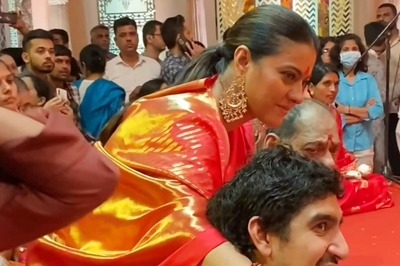 Kajol Bonds With Cousin Ayan Mukerji at Durga Puja Pandal; Rani Mukerji Says 'It's 75 Years of Our Pujo'