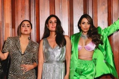 Malaika Arora, Kareena Kapoor Khan and Amrita Arora Make Hot Entrance at Karan Johar's Party, See Pic