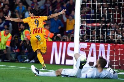 Champions League: Suarez double sees Barca recover to beat 10-man Atletico Madrid