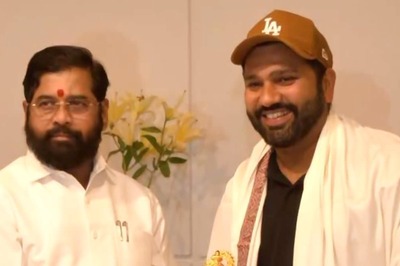 Maharashtra CM Eknath Shinde Felicitates Rohit Sharma, Suryakumar Yadav, Shivam Dube & Yashasvi Jaiswal | WATCH