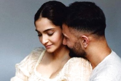 Mom-to-Be Sonam Kapoor Cuddles With Husband Anand Ahuja in Latest Maternity Shoot, See Pics