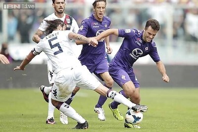 Fiorentina held to 1-1 draw by Cagliari in Serie A