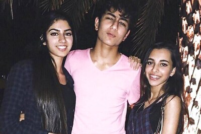 Snapshot: Saif Ali Khan's son Ibrahim poses with Sridevi's daughter Khushi and Anurag Kashyap's daughter Aaliya