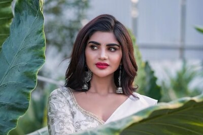 Actress Varsha Channels Her Inner Greek Goddess In Saree