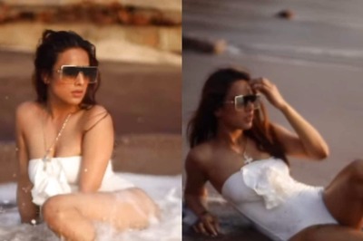 Nia Sharma Sets The Internet Ablaze With Her Hot Video Posing on Beach in White Monokini; Watch