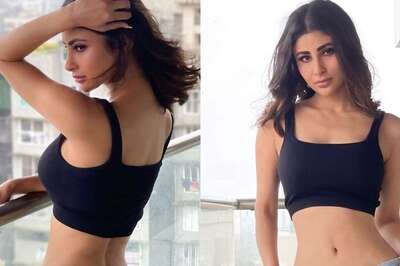 Sexy! Mouni Roy Flaunts Her Bombshell Body In A Black Crop Top; Hot Photos Go Viral