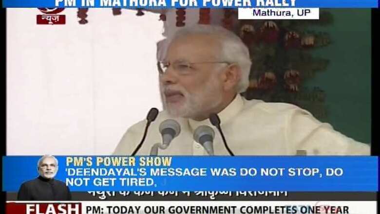 PM Modi lauds his government's efforts in past one year, slams UPA