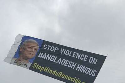 Banner Flown Over New York Sky Calls for Action on Violence Targeting Hindus In Bangladesh | Video