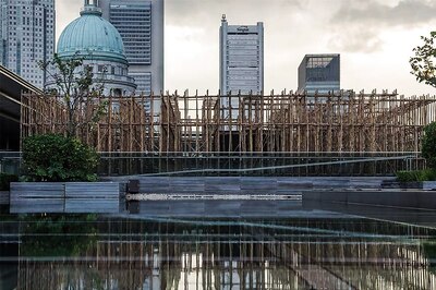 A Look at Rirkrit Tiravanija's 'Bamboo Maze' in Singapore