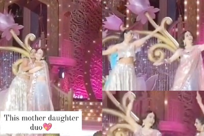 Nita Ambani, Isha Ambani Dance on Ghar More Pardesiya in Jamnagar; Crowd Erupts In Cheers; Watch