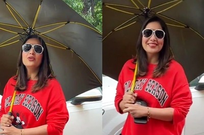 Bipasha Basu Looks Chic In Red Co-ord Set, Is All Smiles As She Gets Papped; Watch