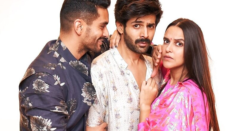 Posing with Angad Bedi, Neha Dhupia Trolls Kartik Aaryan by Calling Him 'Woh'
