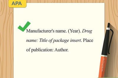 How to Cite a Package Insert