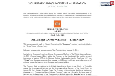 Xiaomi Is Suing US Government For Wrongful Blacklisting, All Because Of Donald Trump’s Parting Shot