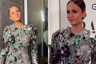 Natasha Poonawalla Dazzles in Schiaparelli's Tech-Infused Haute Couture Dress