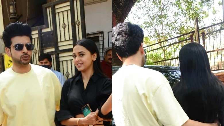 Karan Kundrra Protects Tejasswi Prakash, Is Cold With Paparazzi As Try To Snap Them. Watch