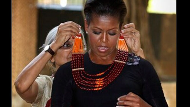 Michelle gets a taste of India at crafts museum