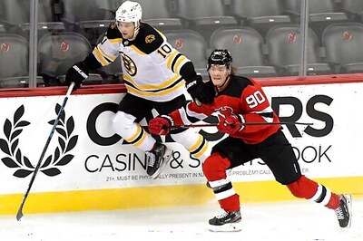 Egor Shrangovich's OT Goal Gives Devils 2-1 Win Over Bruins