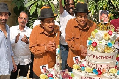 Dharmendra Celebrates 88th Birthday With Sunny Deol, Fans; Cuts 7-tier Cake | See Photos