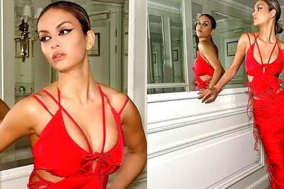 Natasha Poonawalla Shines in a Gorgeous Red Cutout Dress, Looking Hotter Than Ever