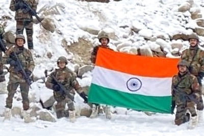 Images of Indian Army's New Year Celebration at Galwan Surface after Chinese Flag-hoisting Clip