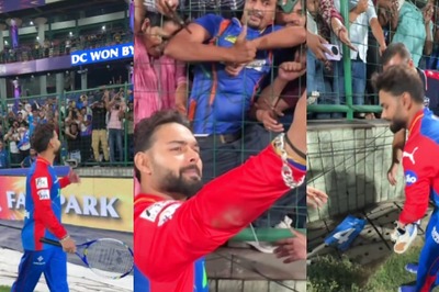 Watch: Rishabh Pant Gifts Fans Tennis Racquet, Sneakers And His Cap After DC's Final Match of IPL 2024
