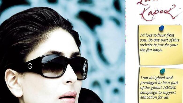 Kareena Kapoor launches official website