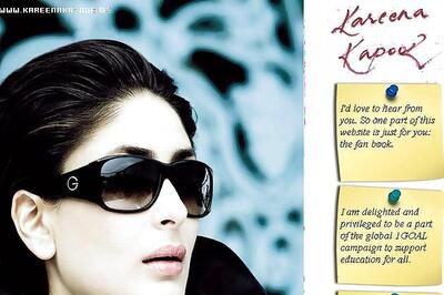 Kareena Kapoor launches official website