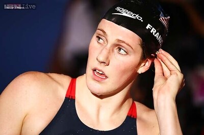 Franklin equals record for most golds at worlds swimming