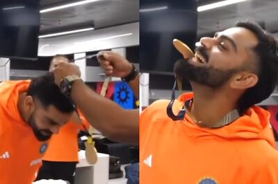 Watch: Indian Dressing Room Erupts as Virat Kohli Wins First Ever Medal for Best Fielder; Hardik Pandya Teases Ishan Kishan