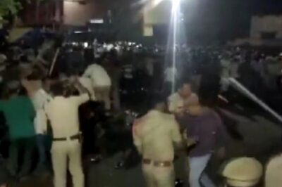 Cops Wield Batons to Disperse Massive Protest Outside Telangana Police Station Over Social Media Post