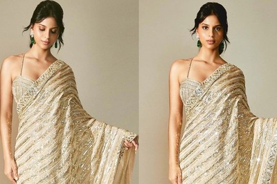 SRK Asks 'Did You Tie The Saree Yourself' As Suhana Khan Drops Gorgeous Pics from Diwali Bash
