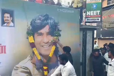 Dhanush's Fans Perform Puja on His Poster From Naane Varuvean