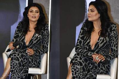 Sushmita Sen Looks Sexy in a Plunging Neckline Dress at Aarya 3 Trailer Launch, Video Goes Viral