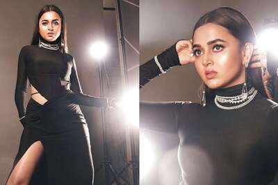 Tejasswi Prakash's Hottest Pics In Gorgeous Black Gown Makes Karan Kundrra Fans Scream 'Bhabhi'