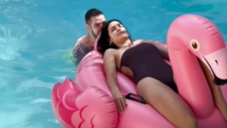 Watch: Natasha Stankovic Chills In The Pool With Aleksandar Ilic