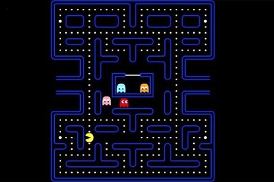 Pac-Man creator Toru Iwatani shows his original drafts for the iconic game