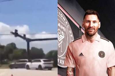 Lionel Messi's Car Jumps Red Light, Narrowly Avoids Accident Ahead of Inter Miami Debut | WATCH
