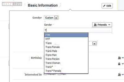 Facebook adds 56 new gender options in new profile feature