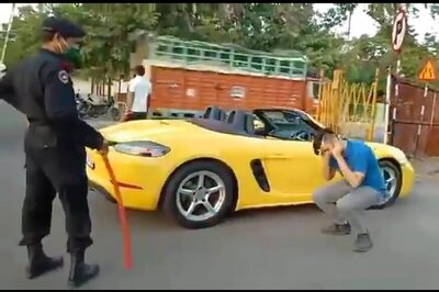 Indore Man Drives His Porsche Without Mask Amid Lockdown, Made to do Sit-ups: Watch Video