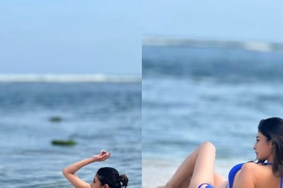 Sexy! Mouni Roy Flaunts Ample Cleavage In A Blue Bikini, Hot Photos Go Viral
