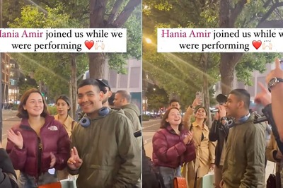 Pakistani Actor Hania Aamir Sings Atif Aslam's 'Pehli Nazar Mein' on Streets of London, Watch Video