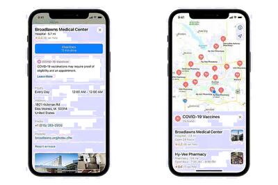 Apple iPhone Users Can Now Find Nearby COVID-19 Vaccine Centres Directly on Apple Maps App
