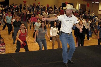Line dancing: good for that achy breaky heart