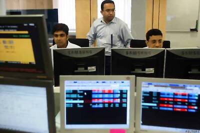 Sensex ends 44 points down; ONGC, RIL shares lead fall