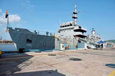 Indian Navy's Hydrographic Survey Ship Sandhayak Decommissioned After 40 Years of Service